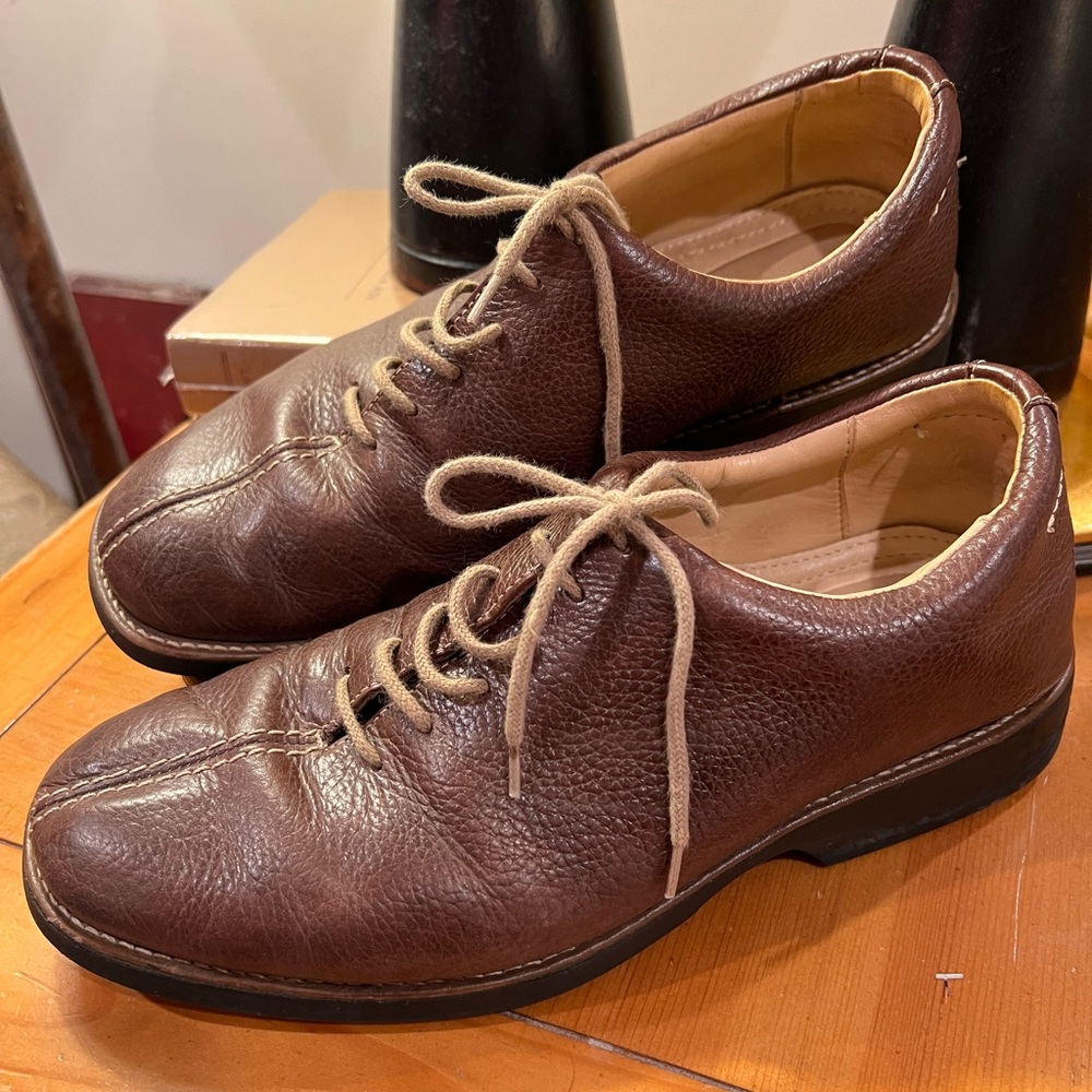 Paola Sesto Brown Leather Oxford Shoes Sz 8.5M - Picture 4 of 8